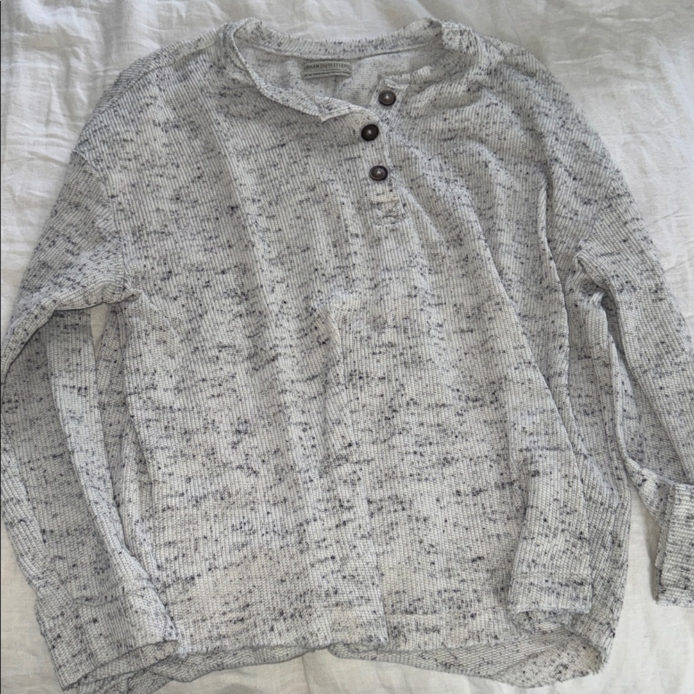 Urban Outfitters Speckled Button Henley